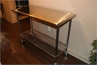 Stainless Steel Table on Wheels (4 FT)