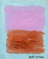American Abstract Oil on Canvas Signed Mark Rothko
