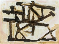 American Abstract Oil on Canvas Signed Kline
