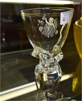 Steuben Hersey 1894 - 1994 specialty vase 7"