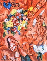 French Abstract Signed Marc Chagall