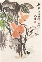 ZHU QIZHAN 1892-1996 Chinese Watercolor