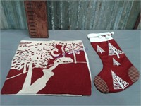 Christmas stocking & pillow cover