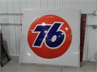76 plastic sign
