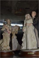 A. Belcari Italian figures - Wedding Couple, Girl