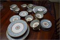 6+ place setting early hand decorated Wedgewood ch