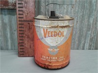 Veedol 5 gallon oil can