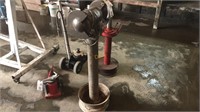 8” Bench Grinder on Manufactured Pedestal