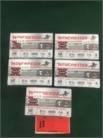 Five Boxes of Winchester SuperX 12ga. Steel