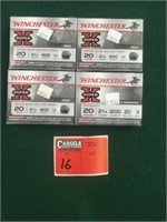 Four Boxes of Winchester SuperX 20ga. ammo