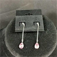 HH- Sterling Silver & Crystal Earrings