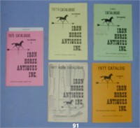 Five early IRON HORSE ANTIQUES Catalogs
