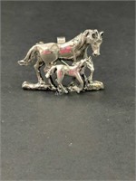 DS- Sterling Silver Horse Pin/Pendant