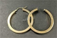 TH- 14KT Gold Hoop Earrings