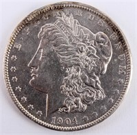 Coin 1904-O  Morgan Silver Dollar Brilliant Unc.