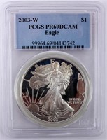 Coin 2003-W U.S. American Silver Eagle Proof