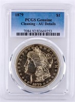Coin 1879 U.S. Morgan Silver Dollar PCGS AU*