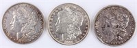 Coin 3 Morgan Silver Dollars 79-S, 95 & 94-O