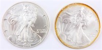 Coin 2 American Silver Eagles 2002 & 04