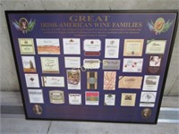 Poster: Great Irish-American Wine Families.