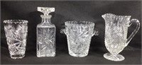 Crystal Glass Group Incl. Decanter, Ice Bucket