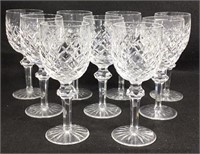 12 Lismore Waterford Wine Glasses