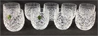 9 Waterford Lismore Whiskey Glasses