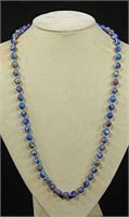 Decorated Glass Bead Necklace