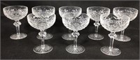 8 Waterford Lismore Champagne Glasses