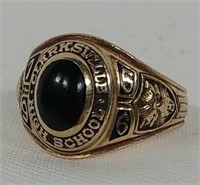 10 Karat Gold 1956 Clarksville High School Ring