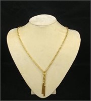 14 Karat Gold Rope Chain W/tassels