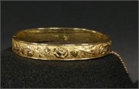 Gold Filled Hinged Bangle Bracelet