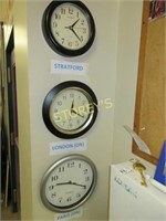 Collection of Wall Clocks (x 3).