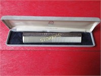 French Ivory Comb with Sterling Silver Spine.