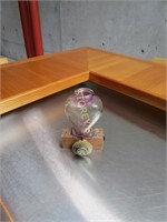 Purple Heart Vase by V. Tinkl. (Sm., wabi-sabi.)
