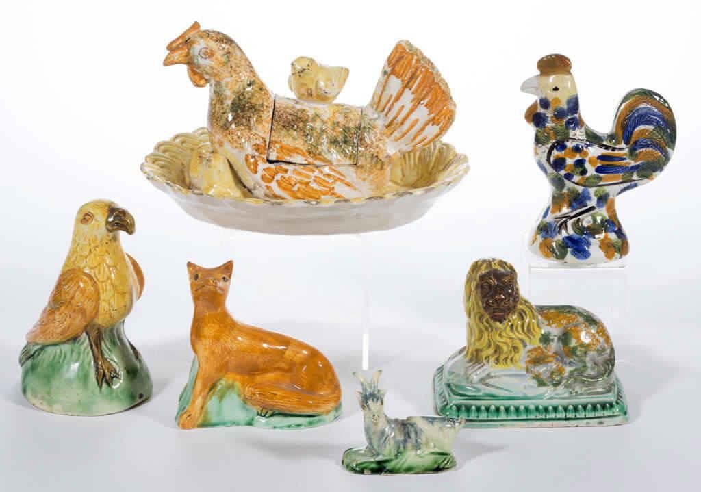 Selection of over 100 English ceramic figures, property deaccessioned by the Colonial Williamsburg Foundation, Williamsburg, VA, with all proceeds to benefit the Collections and Acquisition Funds, many examples ex-collection of C. B. Kidd