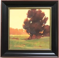 Modern signed oil painting - signed lower left