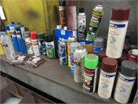 Big LOT Spray Paint ~ Chemicals ~ Cabinet Contents