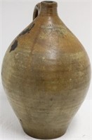 EARLY 19TH C CHARLESTOWN OVOID HANDLED STONEWARE