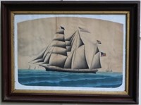 19TH C CHINA TRADE WATERCOLOR ON PAPER DEPICTING