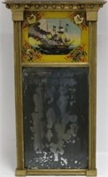 EARLY 19TH C AMERICAN REVERSE PAINTED TABERNACLE