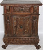 LATE 17TH OR EARLY 18TH C ITALIAN CABINET, HEAVILY