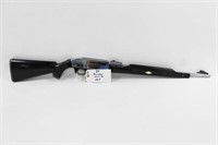 REMINGTON RIFLE BLACK STOCK, CHROME BARRELL AND