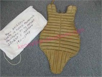 old baseball chest protector (has provenance note)