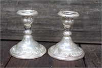 Alvin Sterling Candle Holders