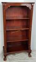 Claw Foot & Pillars 4 Shelf  Wood Bookcase