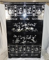 Huge Black Lacquer / Mother Of Pearl  Wardrobe