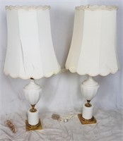 Pair Of Stiffel? Table Lamps / 41" Tall