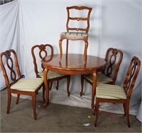 Blowing Rock Furn. Co. Solid Wood Table W 5 Chairs