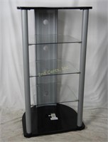 5 Tier Glass Media Rack / Display Shelf